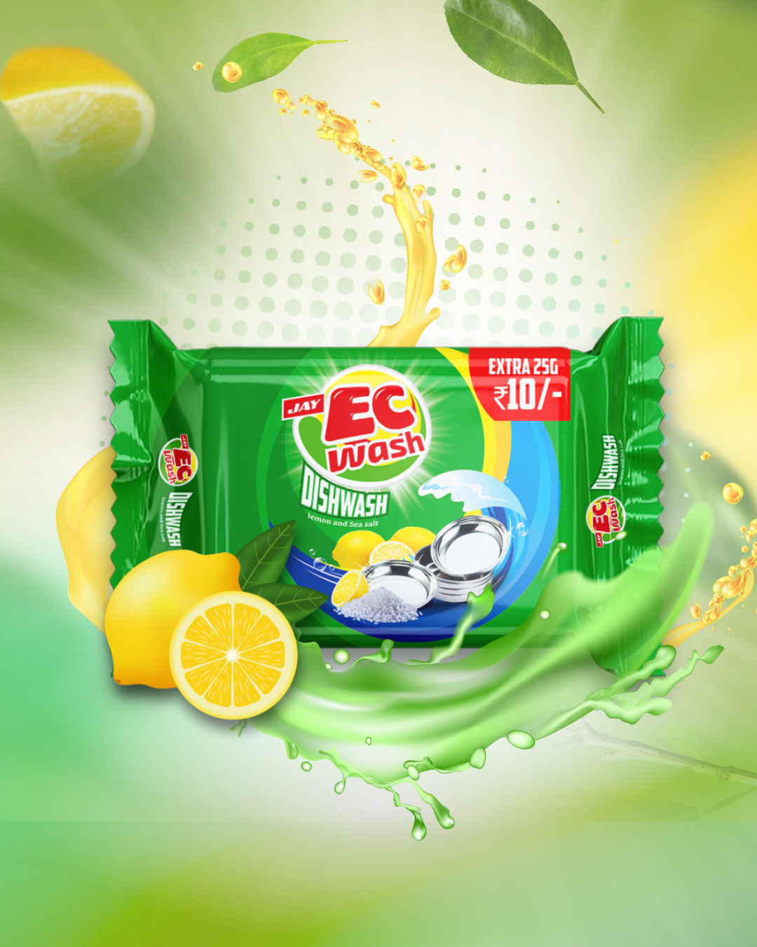 ECwash Dishwash Powder 1000g(Buy1 Get1)